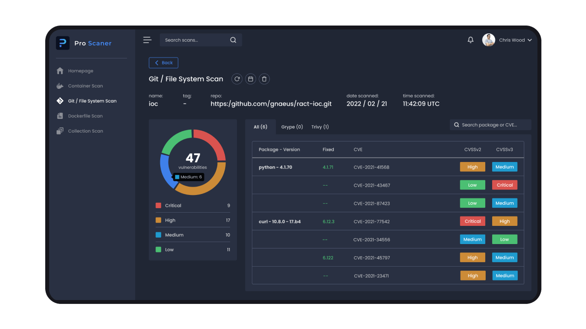 Making a web interface for the software security tool